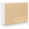Oldalszekrény LED -es lámpákkal Fehér 90 x 32 x 75 cm Faanyag