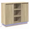 Oldalszekrény polcokkal Sonoma tölgy 90 x 32 x 75 cm Faanyag