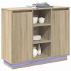 Oldalszekrény polcokkal Sonoma tölgy 90 x 32 x 75 cm Faanyag