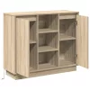 Oldalszekrény polcokkal Sonoma tölgy 90 x 32 x 75 cm Faanyag