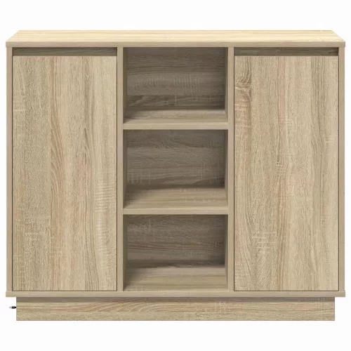 Oldalszekrény polcokkal Sonoma tölgy 90 x 32 x 75 cm Faanyag