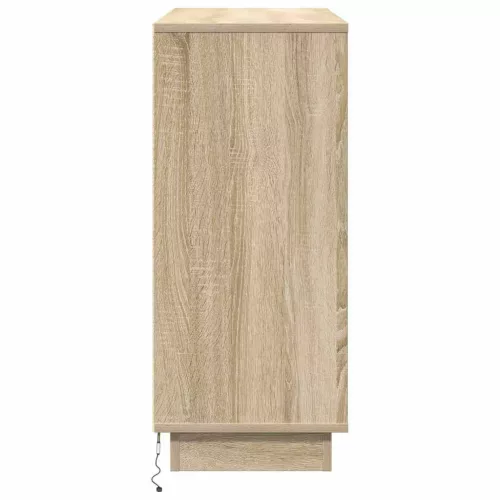 Oldalszekrény polcokkal Sonoma tölgy 90 x 32 x 75 cm Faanyag