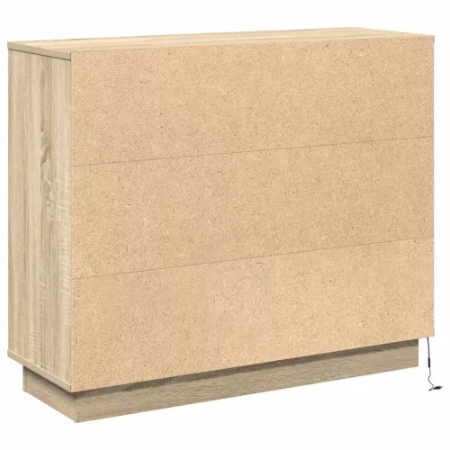 Oldalszekrény polcokkal Sonoma tölgy 90 x 32 x 75 cm Faanyag