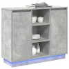 Oldalszekrény polcokkal Beton Szürke 90 x 32 x 75 cm Faanyag