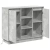 Oldalszekrény polcokkal Beton Szürke 90 x 32 x 75 cm Faanyag
