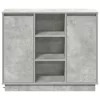 Oldalszekrény polcokkal Beton Szürke 90 x 32 x 75 cm Faanyag