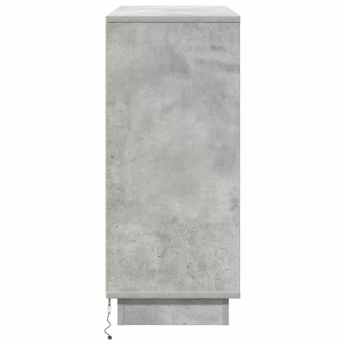 Oldalszekrény polcokkal Beton Szürke 90 x 32 x 75 cm Faanyag