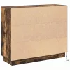 Oldalszekrény polcokkal Füstölt tölgy 90 x 32 x 75 cm Faanyag
