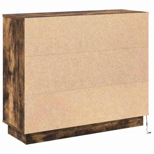 Oldalszekrény polcokkal Füstölt tölgy 90 x 32 x 75 cm Faanyag