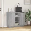 Oldalszekrény polcokkal Szürke Sonoma 90 x 32 x 75 cm Faanyag