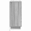 Oldalszekrény polcokkal Szürke Sonoma 90 x 32 x 75 cm Faanyag