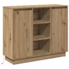 Oldalszekrény polcokkal Artisan tölgy 90 x 32 x 75 cm Faanyag