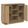 Oldalszekrény polcokkal Artisan tölgy 90 x 32 x 75 cm Faanyag