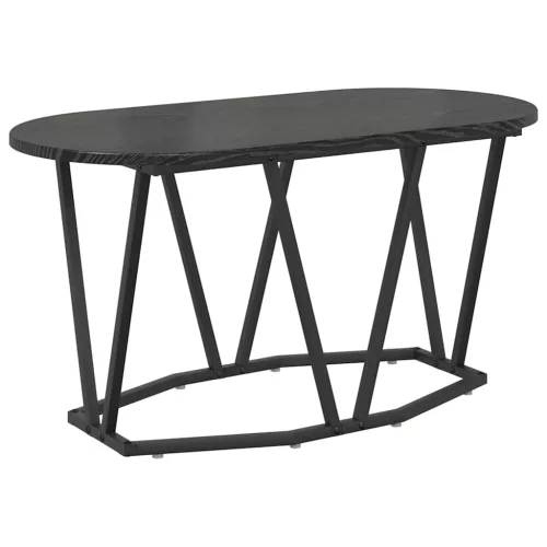 Dohányzóasztal Fekete tölgy 80 x 40 x 40,5 cm Mérnöki fa és fém