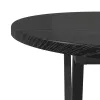 Dohányzóasztal Fekete tölgy 80 x 40 x 40,5 cm Mérnöki fa és fém