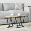 Dohányzóasztal sonoma tölgy 80 x 40 x 40,5 cm Mérnöki fa és fém