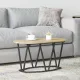 Dohányzóasztal sonoma tölgy 80 x 40 x 40,5 cm Mérnöki fa és fém