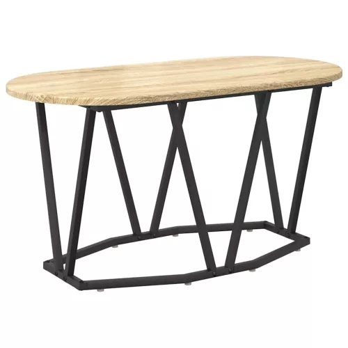 Dohányzóasztal sonoma tölgy 80 x 40 x 40,5 cm Mérnöki fa és fém