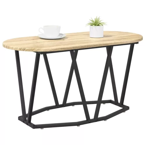 Dohányzóasztal sonoma tölgy 80 x 40 x 40,5 cm Mérnöki fa és fém