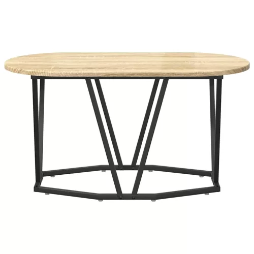 Dohányzóasztal sonoma tölgy 80 x 40 x 40,5 cm Mérnöki fa és fém