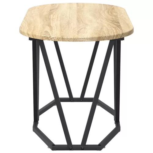Dohányzóasztal sonoma tölgy 80 x 40 x 40,5 cm Mérnöki fa és fém