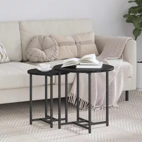 Kisasztal készlet 2 pcs Musta tammi 50 x 50 x 50 cm