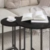 Kisasztal készlet 2 pcs Musta tammi 50 x 50 x 50 cm