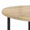 Kisasztal készlet 2 pcs Sonoma tölgy és Fekete 50 x 50 x 50 cm