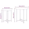 Kisasztal készlet 2 pcs Sonoma tölgy és Fekete 50 x 50 x 50 cm