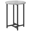 Kisasztal készlet 2 pcs Szürke sonoma és Fekete 50 x 50 x 50 cm