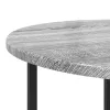 Kisasztal készlet 2 pcs Szürke sonoma és Fekete 50 x 50 x 50 cm