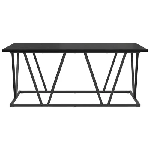 Dohányzóasztal Musta tammi 100 x 50 x 40 cm Mérnöki fa és fém