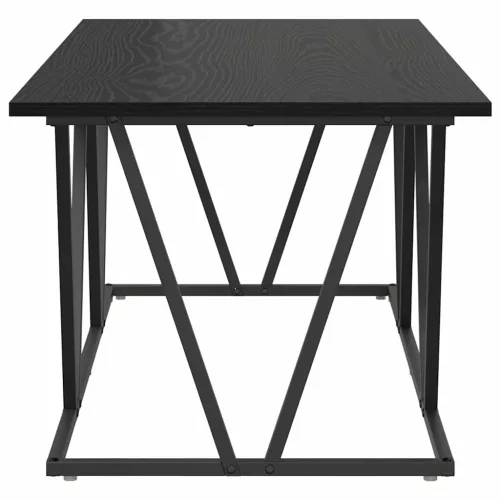 Dohányzóasztal Musta tammi 100 x 50 x 40 cm Mérnöki fa és fém
