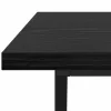 Dohányzóasztal Musta tammi 100 x 50 x 40 cm Mérnöki fa és fém