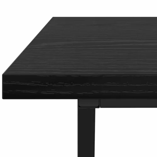 Dohányzóasztal Musta tammi 100 x 50 x 40 cm Mérnöki fa és fém