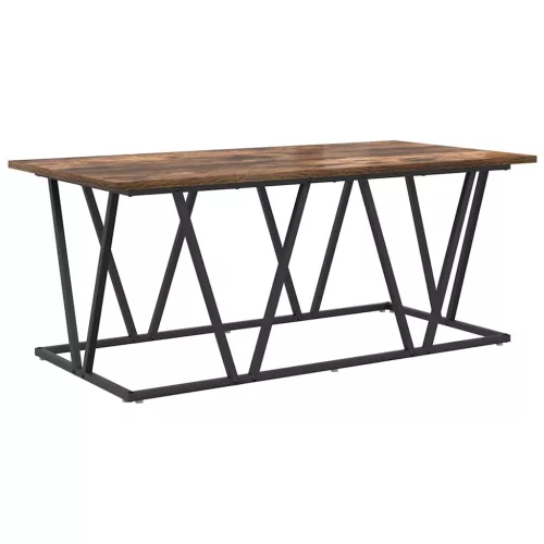 Dohányzóasztal Füstölt tölgy 100 x 50 x 40 cm Mérnöki fa és fém