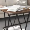 Dohányzóasztal Füstölt tölgy 100 x 50 x 40 cm Mérnöki fa és fém