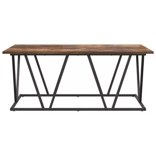 Dohányzóasztal Füstölt tölgy 100 x 50 x 40 cm Mérnöki fa és fém