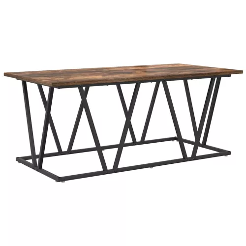 Dohányzóasztal Füstölt tölgy 100 x 50 x 40 cm Mérnöki fa és fém