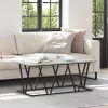 Dohányzóasztal Szürke sonoma 100 x 50 x 40 cm Mérnöki fa és fém
