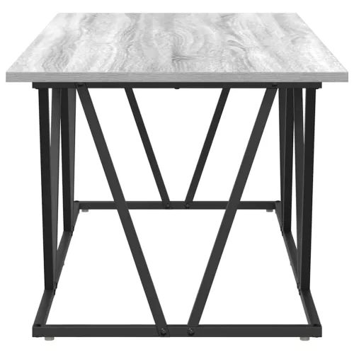 Dohányzóasztal Szürke sonoma 100 x 50 x 40 cm Mérnöki fa és fém