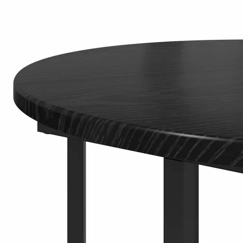 Kisasztal készlet polcokkal 2 pcs Musta tammi 50 x 50 x 50.5 cm