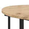 Kisasztal készlet polcokkal 2 pcs Artisan tölgy és fekete