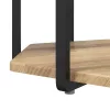 Kisasztal készlet polcokkal 2 pcs Artisan tölgy és fekete