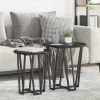 Kisasztal készlet 2 pcs Musta tammi 50 x 50 x 50.5 cm