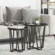 Kisasztal készlet 2 pcs Musta tammi 50 x 50 x 50.5 cm