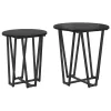 Kisasztal készlet 2 pcs Musta tammi 50 x 50 x 50.5 cm
