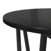 Kisasztal készlet 2 pcs Musta tammi 50 x 50 x 50.5 cm
