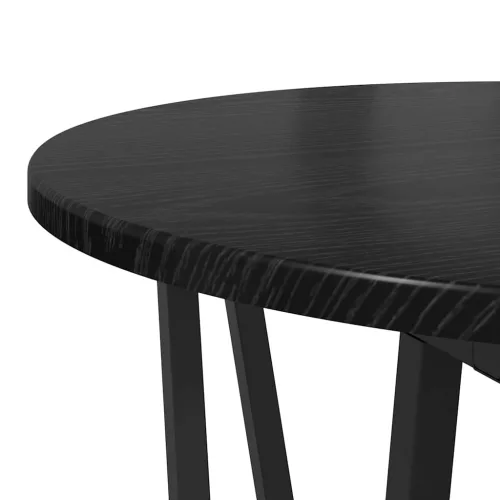 Kisasztal készlet 2 pcs Musta tammi 50 x 50 x 50.5 cm