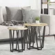 Kisasztal készlet 2 pcs Sonoma tölgy és Fekete